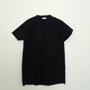 COS Classic Wool Black Short Sleeve Tee Size Small